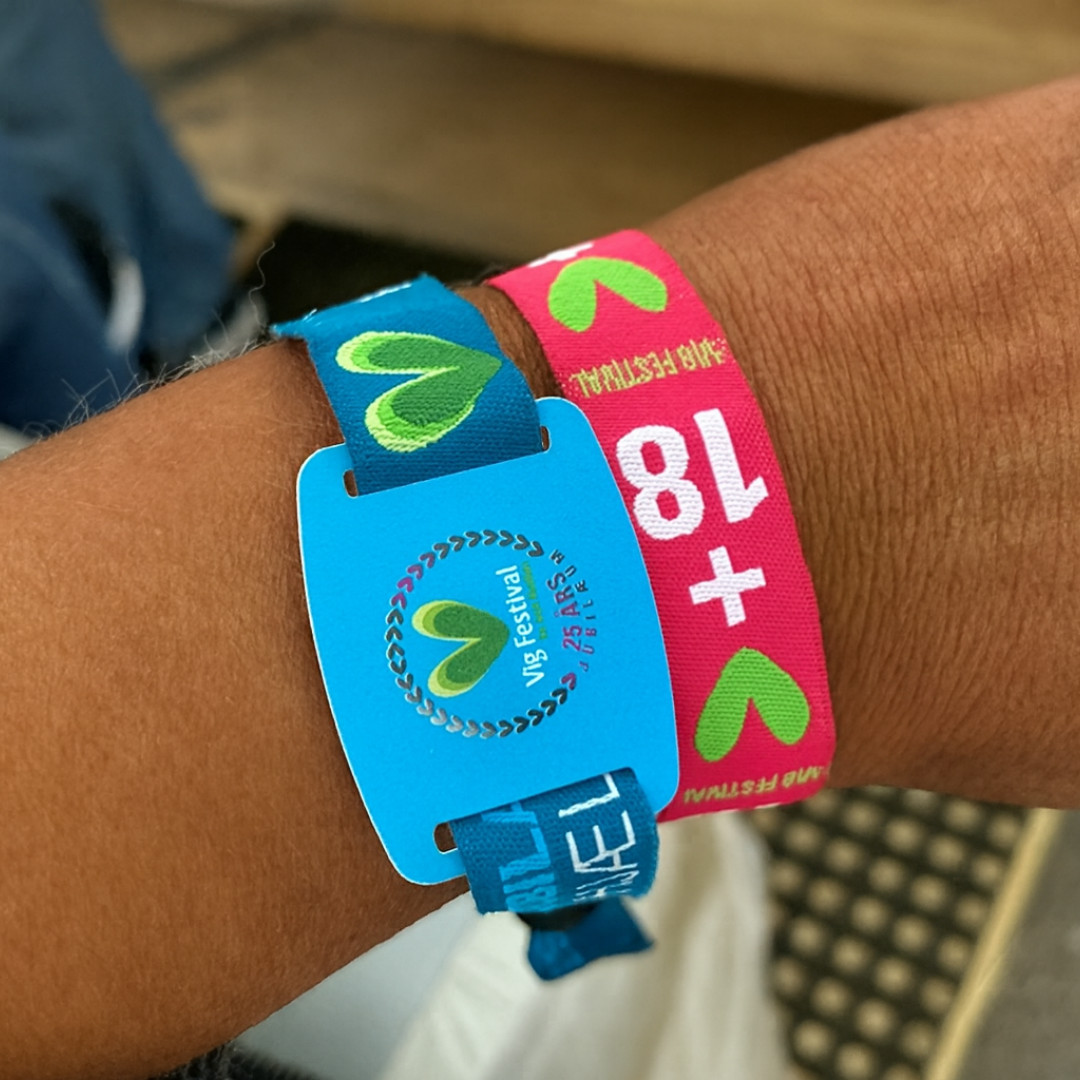 A photo of Fabric Wristbands from JM Band®. Purchase Fabric Wristbands in versions compatible with your systems here.