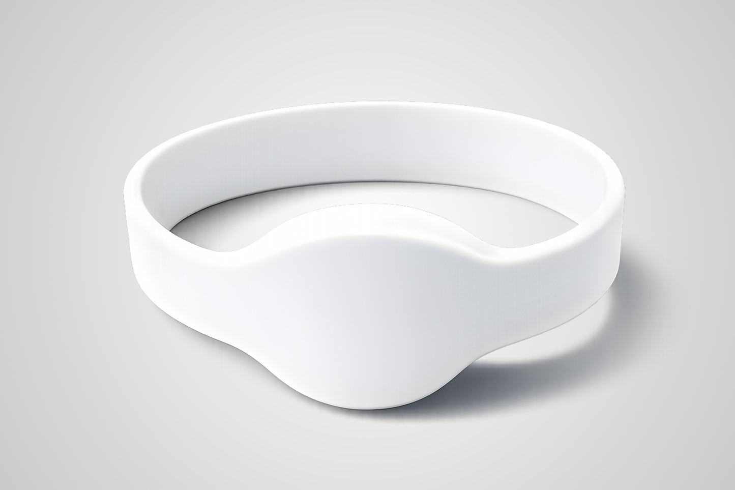 Weißes NFC-Silikonarmband Modell JM01 von JM Band®.