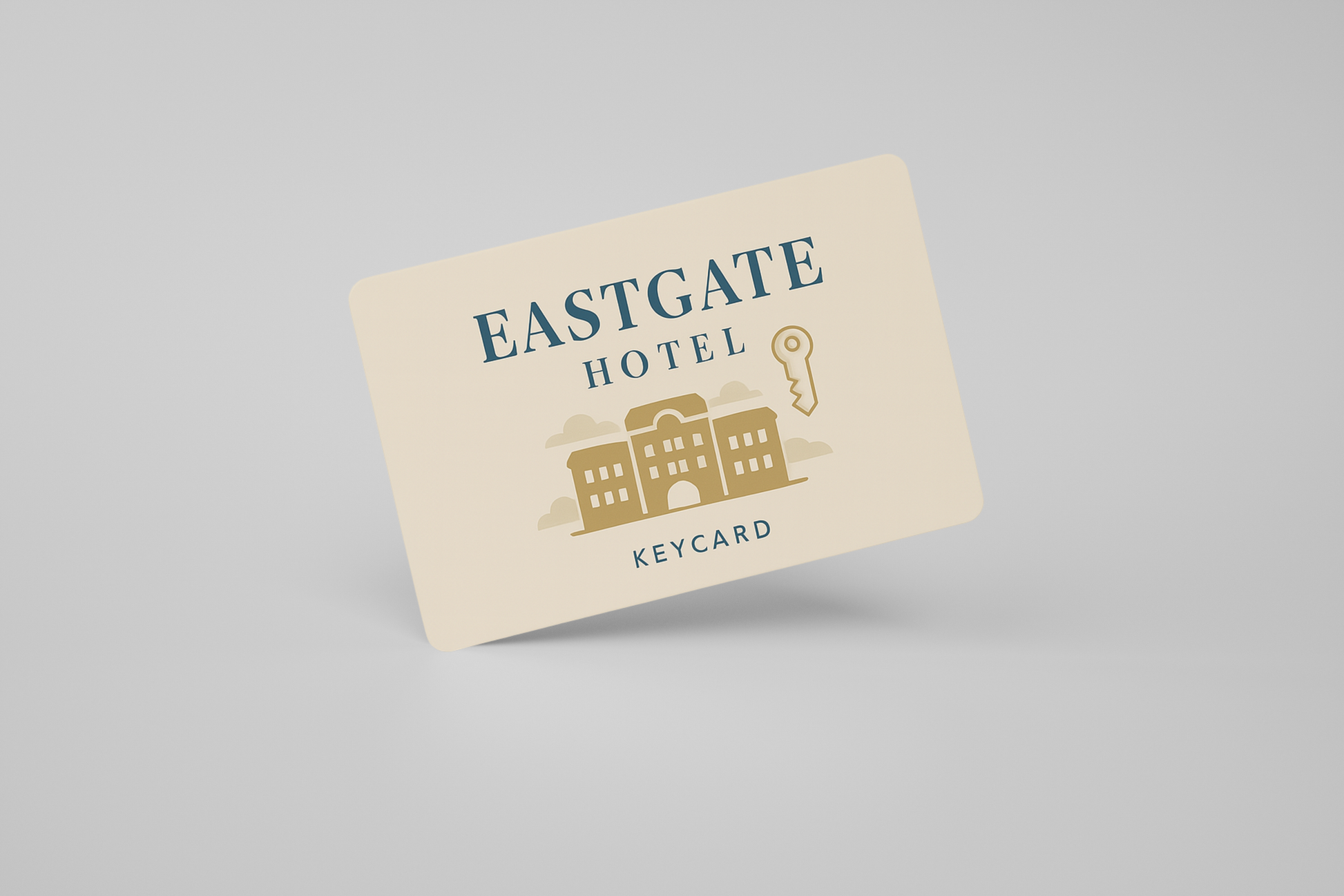 A photo of a hotel card with NFC