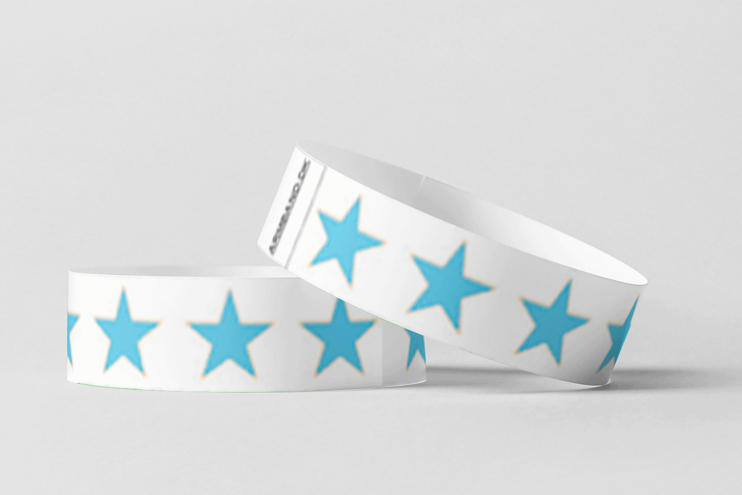 Paper Wristbands - Pre-Printed Paper wristbands JM Band EU 10 Blue Stars 