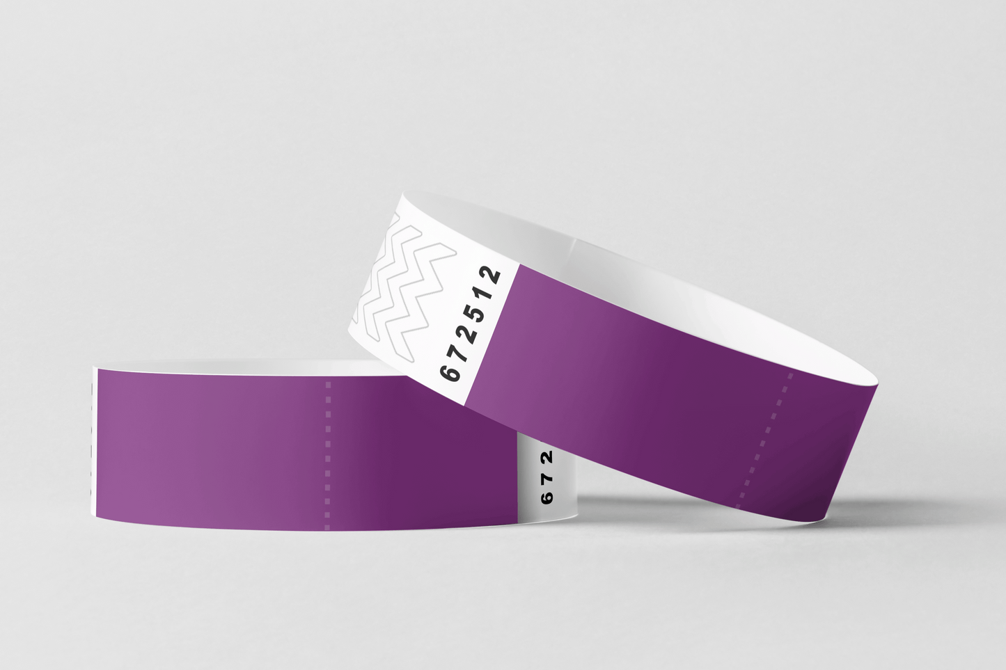 Papierarmbänder mit Coupon, JM Band® 10 Lila