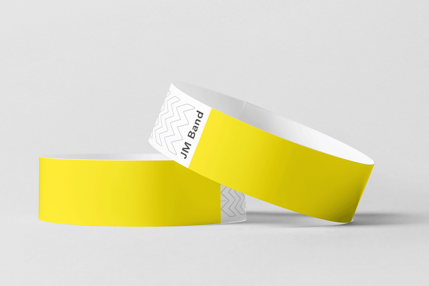 Paper Wristbands -  Plain Stock Paper wristbands JM Band® 10 Yellow