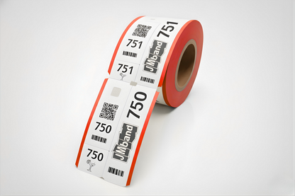 3-teilige Garderobenmarken mit Druck