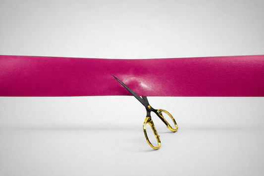 Farbige Einweihungsbänder ohne Druck