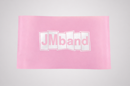 Beispiel für weißen Thermotransferfoliendruck von JM Band®.