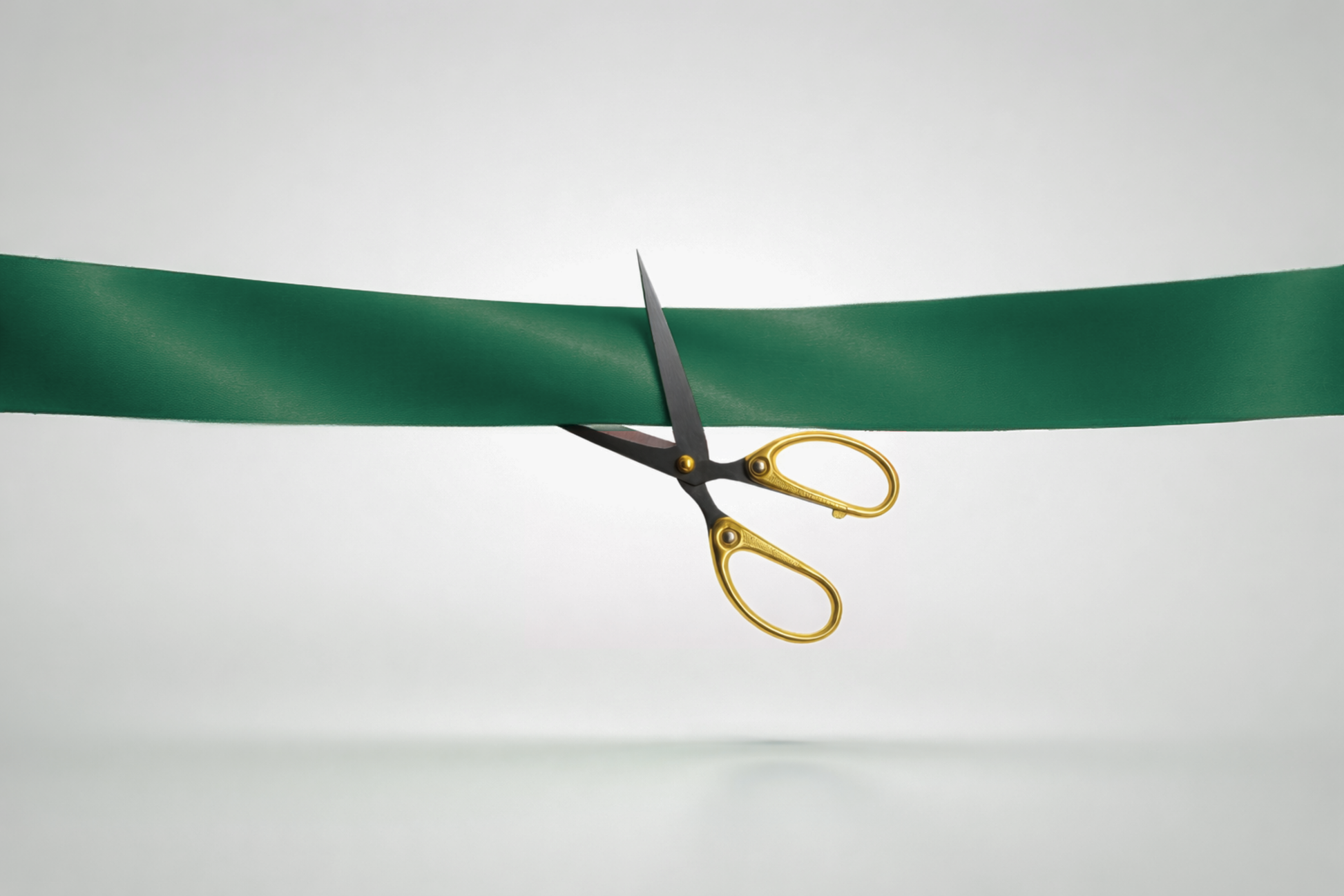 Dunkelgrünes ECO-Satin-Einweihungsband ohne Aufdruck von JM Band®.