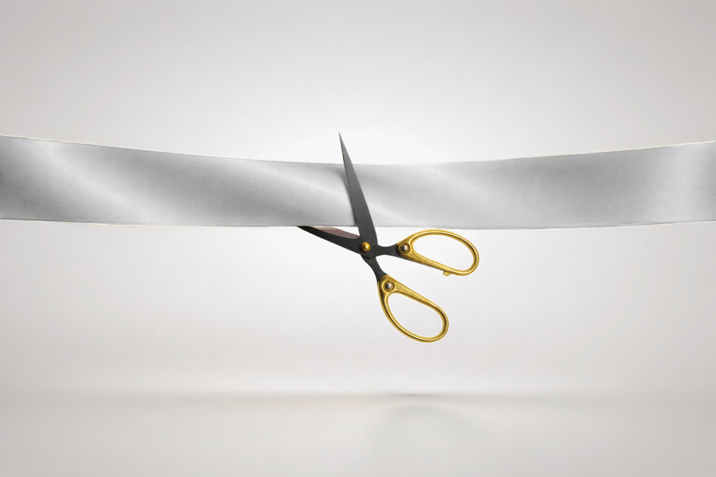 Graues ECO-Satin-Einweihungsband ohne Aufdruck von JM Band®.