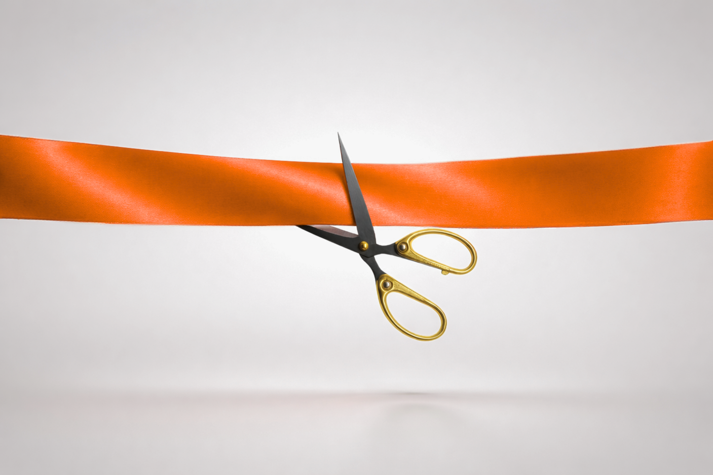 Orangefarbenes ECO-Satin-Einweihungsband ohne Aufdruck von JM Band®.