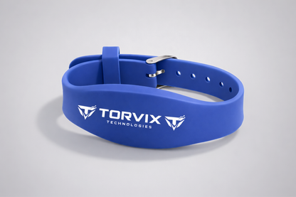 Blaues NFC-Silikonarmband JM11 von JM Band®.