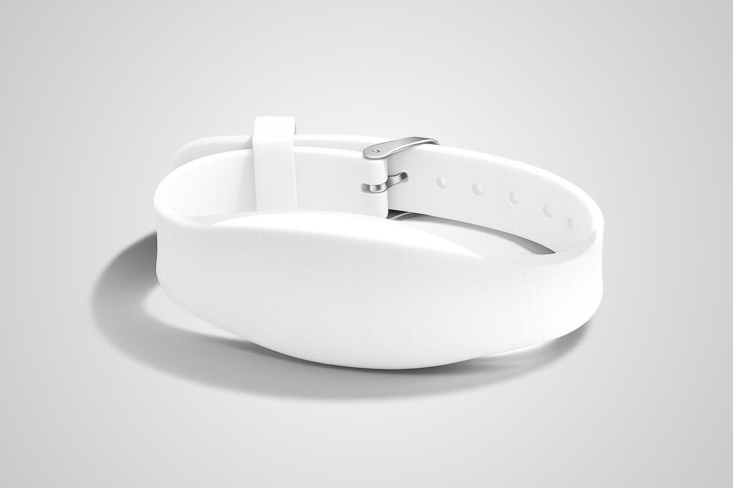 Weißes NFC-Silikonarmband Modell JM11 von JM Band®.