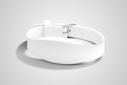 Weißes NFC-Silikonarmband Modell JM11 von JM Band®.