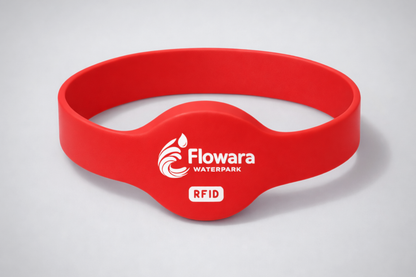 NFC-Silikonarmband Modell JM02 mit individuellem Aufdruck von JM Band®.