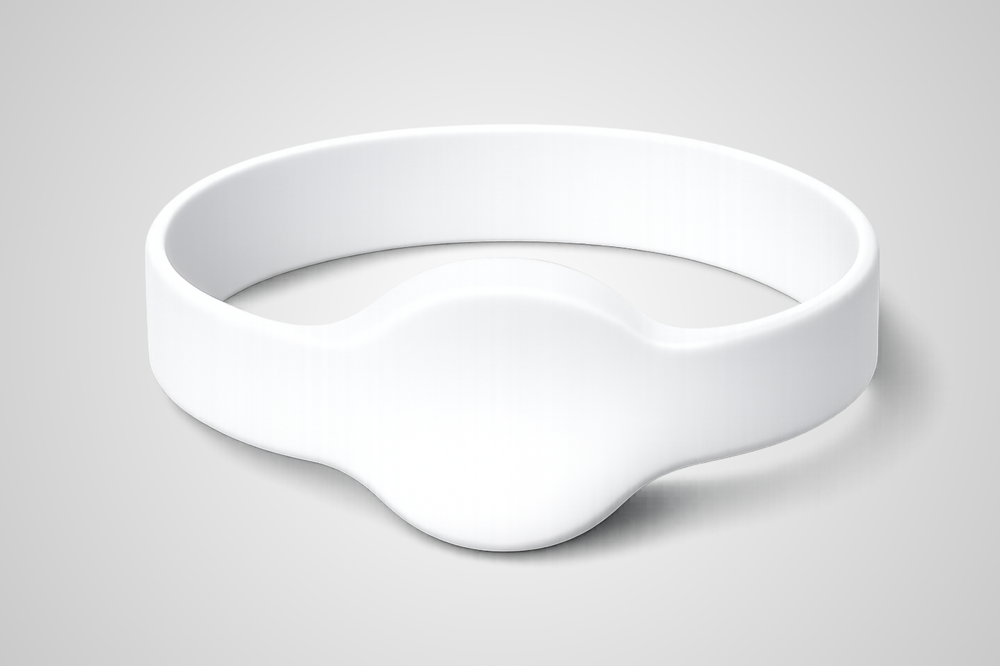 Weißes NFC-Silikonarmband JM02 Whitelabel von JM Band®.