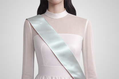 Graues ECO-Satin-Bestellband ohne Aufdruck von JM Band®.