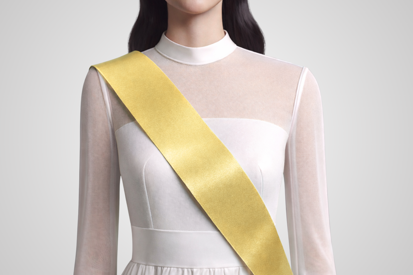 Goldfarbenes Bestellband ohne Aufdruck von JM Band®.