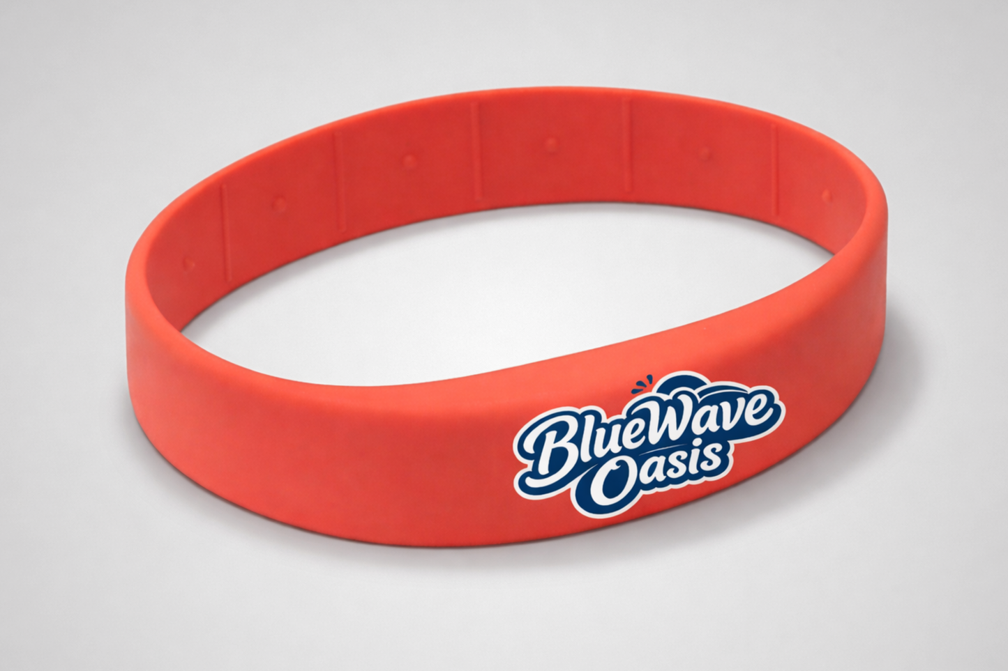 Rotes Silikonarmband mit fortschrittlichem RFID-Chip von JM Band®