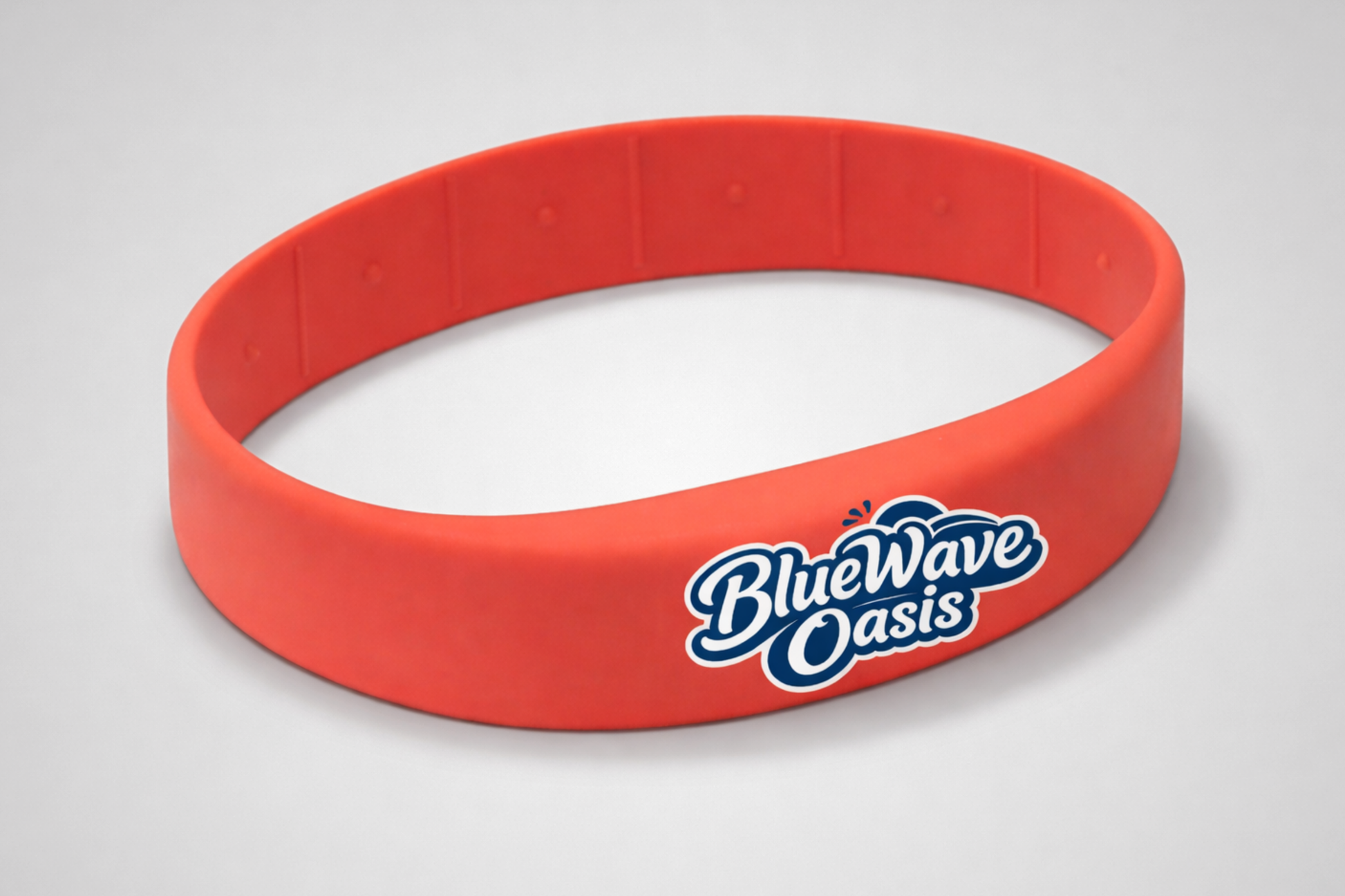 Rotes Silikonarmband mit fortschrittlichem RFID-Chip von JM Band®
