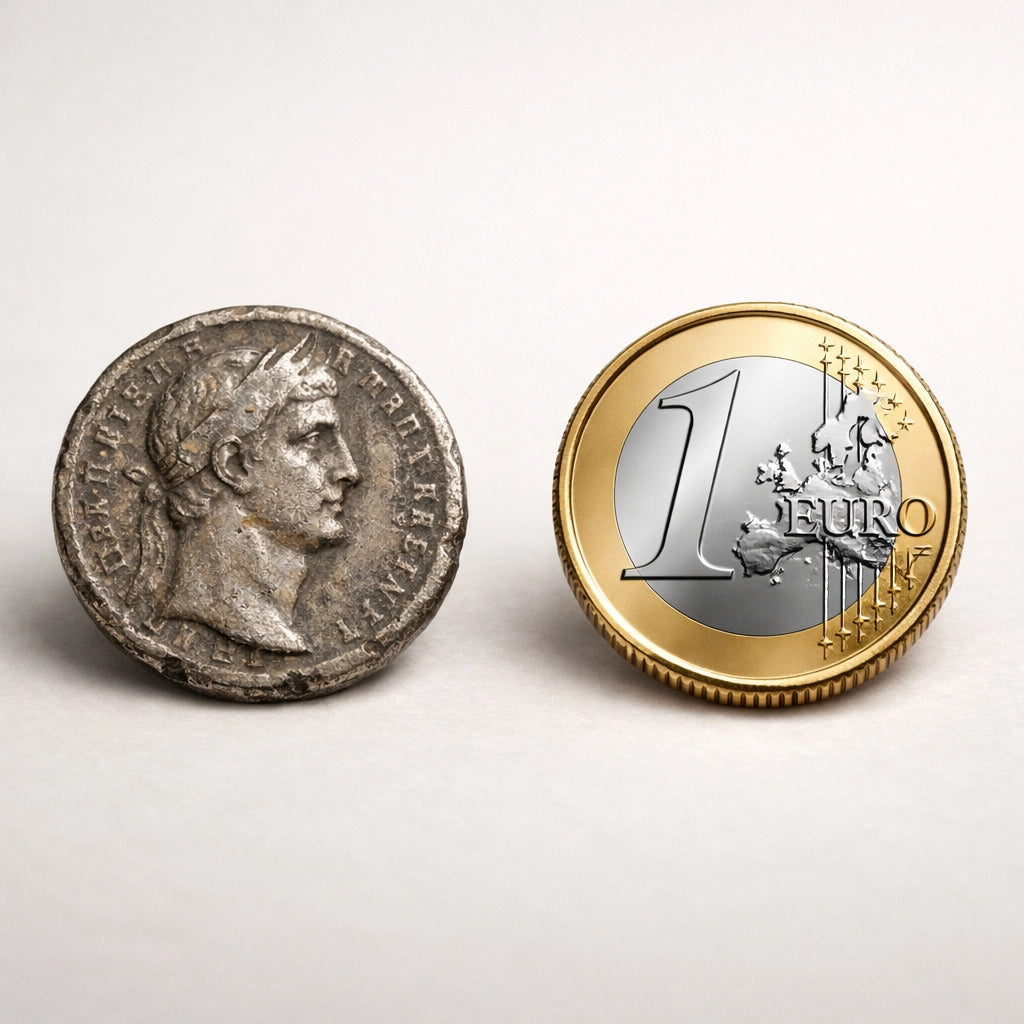 Eine Sammlung verschiedener Metallmünzen, die unterschiedliche Materialien und Zusammensetzungen aufweisen.