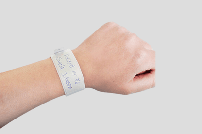 Patient Wristbands with Plastic Pocket Vinyl Wristbands JM Band EU   
