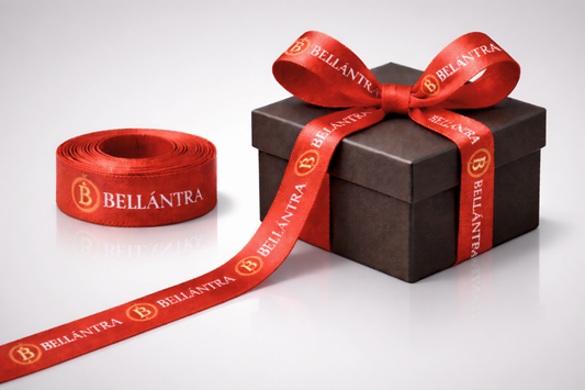 Eco Pet Stoff Geschenkband mit Farbdruck