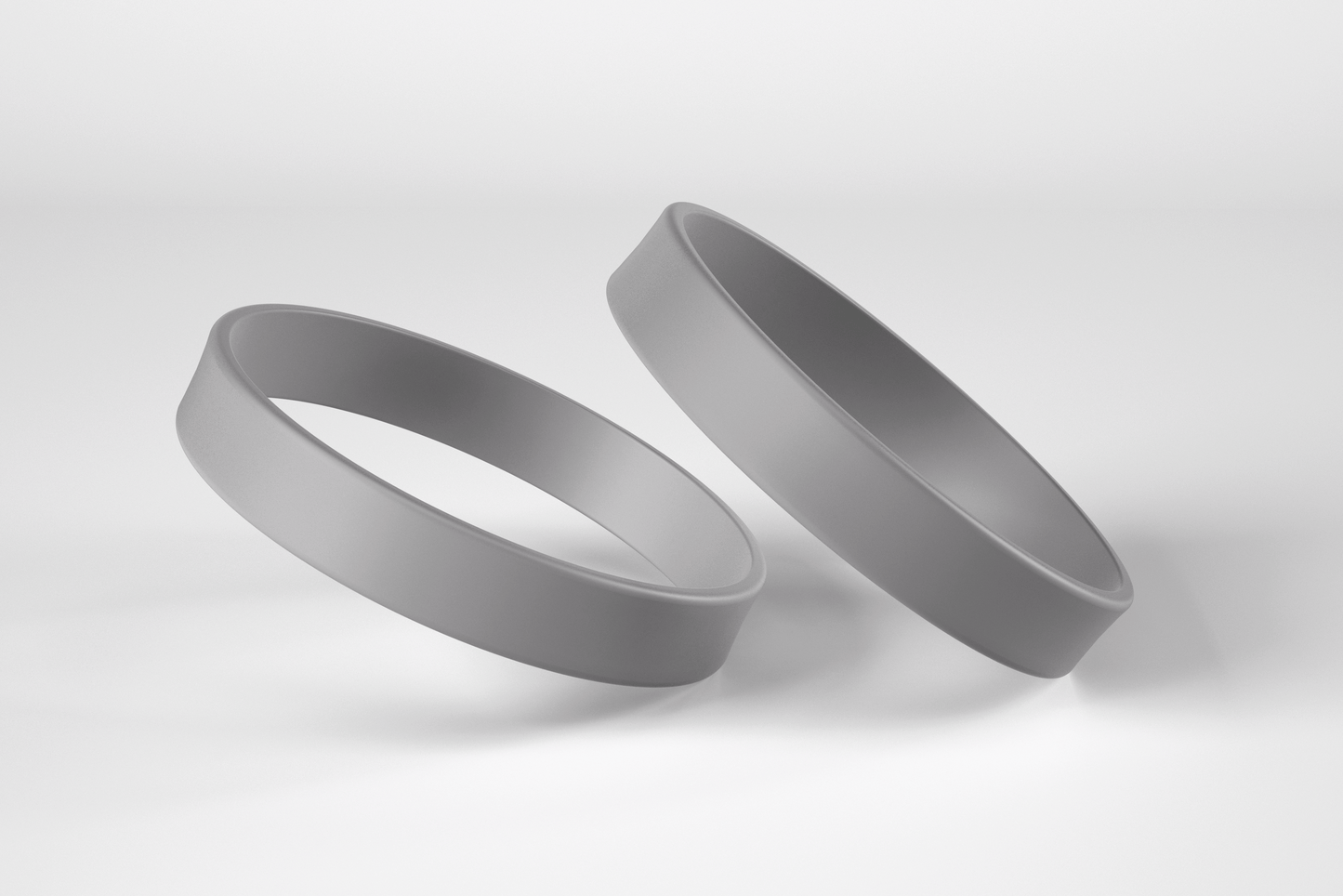 Plain Silicone Wristbands Silicone wristbands JM Band EU 1 Gray 