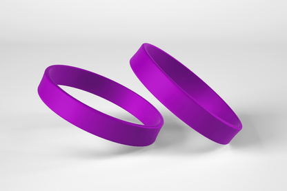 Plain Silicone Wristbands Silicone wristbands JM Band EU 1 Purple 
