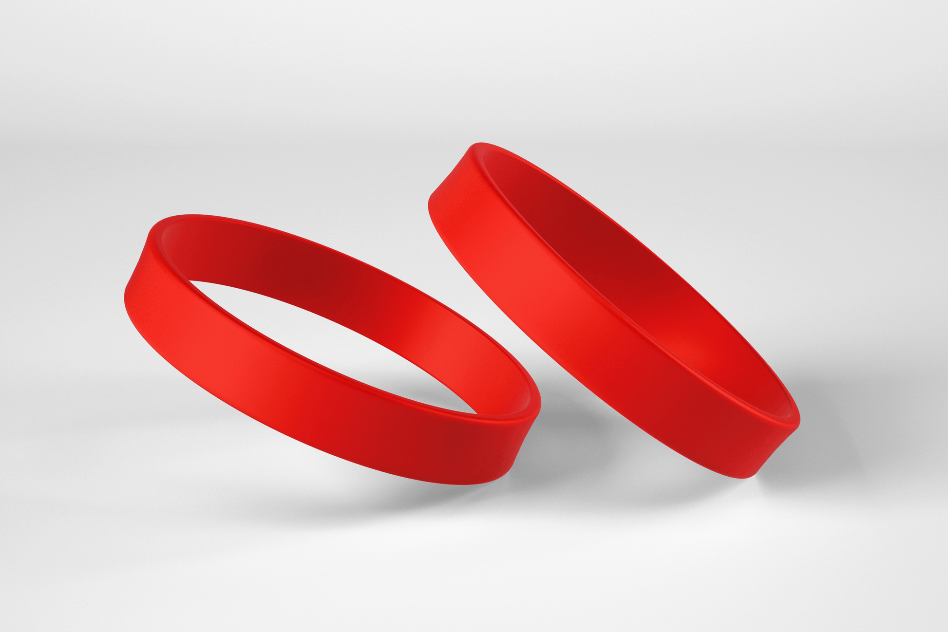 Plain Silicone Wristbands Silicone wristbands JM Band EU 1 Red 