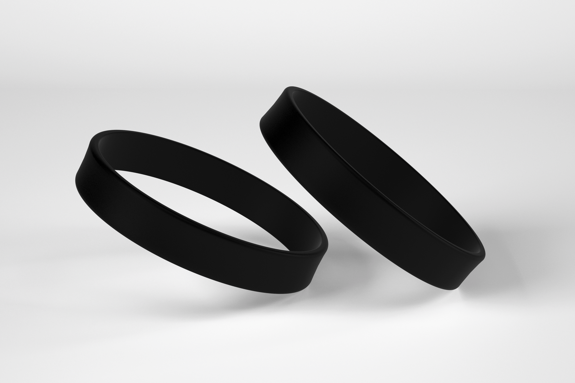 Plain Silicone Wristbands Silicone wristbands JM Band EU 1 Black 